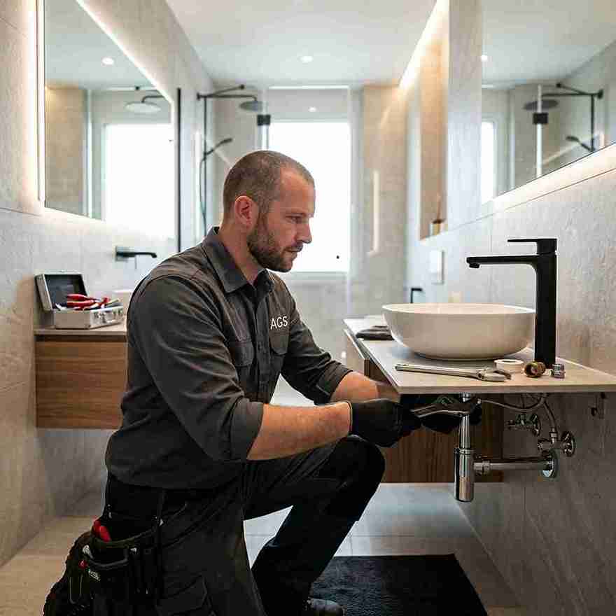 Sanitärinstallationen, Leitungen und Armaturen